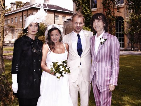 Jade Jagger and Adrian Fillary on their wedding ceremony.